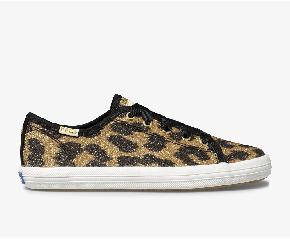 Zapatillas Keds Niños Leopardo - Kate Spade New York Kickstart Glitter Leopard - 486-BMICEW